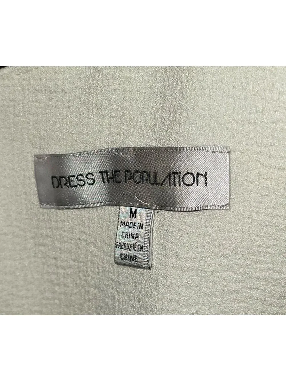 Dress the Population Women's Off White Iris Iris Slit Crepe Gown Dress Sz M 153 - Picture 7 of 13